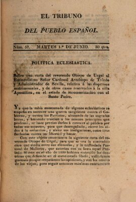 El Tribuno del pueblo español Dienstag 1. Juni 1813