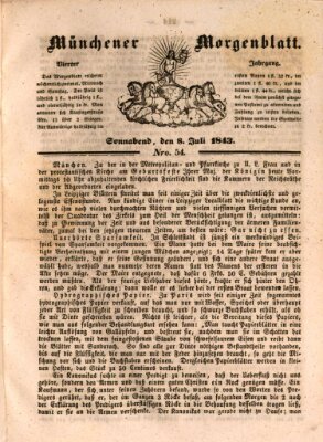 Münchener Morgenblatt Samstag 8. Juli 1843