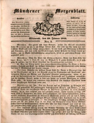 Münchener Morgenblatt Mittwoch 29. Januar 1845