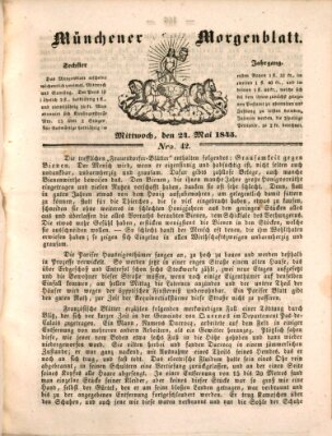 Münchener Morgenblatt Samstag 24. Mai 1845