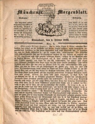 Münchener Morgenblatt Samstag 3. Januar 1846
