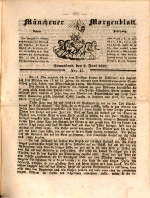 Münchener Morgenblatt Samstag 5. Juni 1847