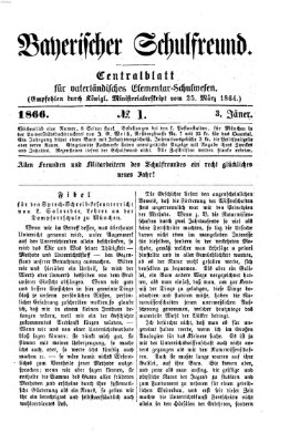 Bayerischer Schulfreund Mittwoch 3. Januar 1866