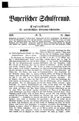 Bayerischer Schulfreund Donnerstag 21. Januar 1869