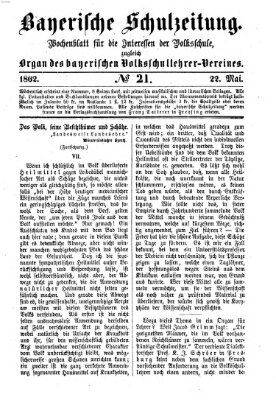 Bayerische Schulzeitung Donnerstag 22. Mai 1862