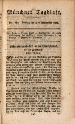 Münchener Tagblatt Freitag 3. September 1802