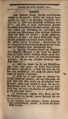 Münchener Tagblatt Samstag 31. Dezember 1803