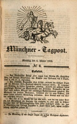 Münchener Tagpost (Münchener Morgenblatt) Montag 8. Januar 1838