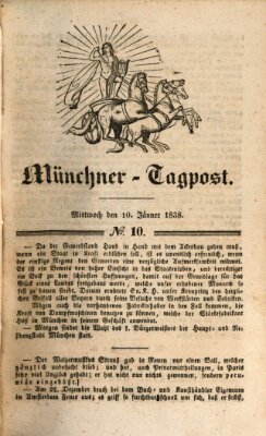 Münchener Tagpost (Münchener Morgenblatt) Mittwoch 10. Januar 1838