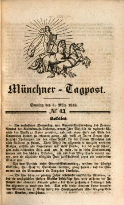 Münchener Tagpost (Münchener Morgenblatt) Sonntag 4. März 1838