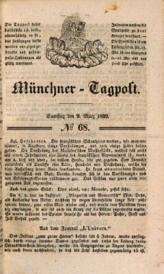 Münchener Tagpost (Münchener Morgenblatt) Samstag 9. März 1839