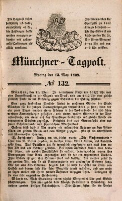 Münchener Tagpost (Münchener Morgenblatt) Montag 13. Mai 1839