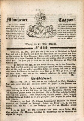 Münchener Tagpost (Münchener Morgenblatt) Montag 11. Mai 1840