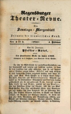 Regensburger Theater-Revue Sonntag 4. Februar 1844
