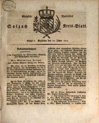 Königlich baierisches Salzach-Kreis-Blatt Samstag 19. Januar 1811