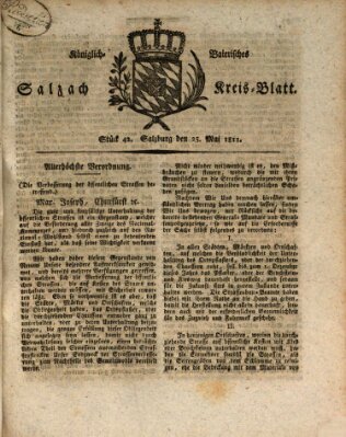 Königlich baierisches Salzach-Kreis-Blatt Samstag 25. Mai 1811