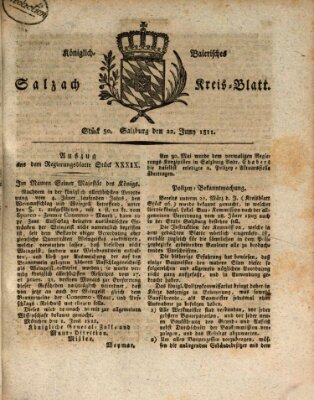 Königlich baierisches Salzach-Kreis-Blatt Samstag 22. Juni 1811