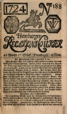 Hamburger Relations-Courier Dienstag 28. November 1724