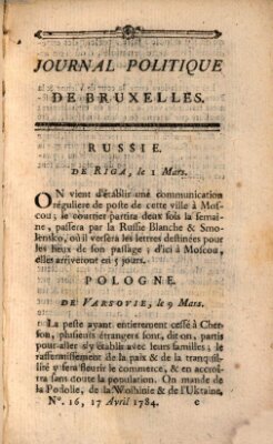 Mercure de France Samstag 17. April 1784