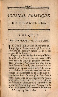 Mercure de France Samstag 15. Mai 1784