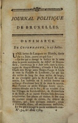 Mercure de France Samstag 21. August 1784