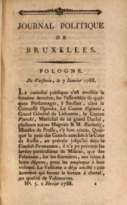 Mercure de France Samstag 2. Februar 1788