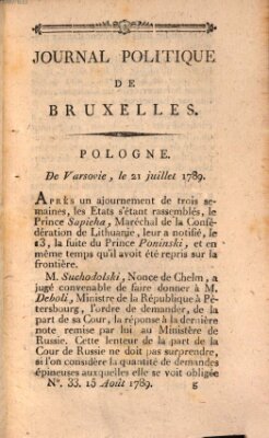 Mercure de France Samstag 15. August 1789