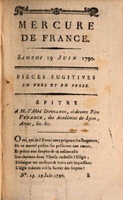 Mercure de France Samstag 19. Juni 1790
