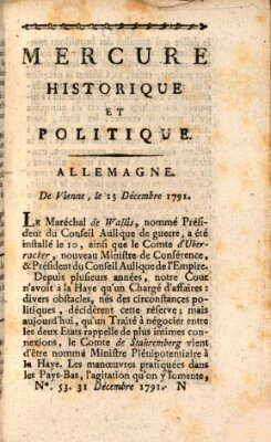 Mercure de France Samstag 31. Dezember 1791