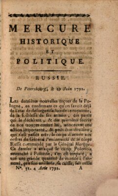 Mercure de France Samstag 4. August 1792