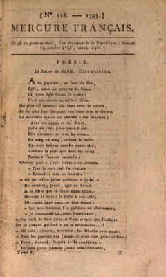 Mercure de France Samstag 19. Oktober 1793