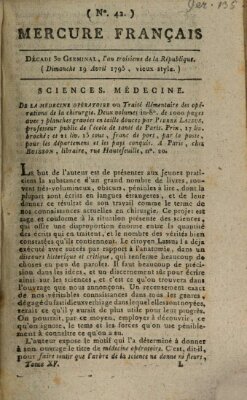 Mercure de France Sonntag 19. April 1795