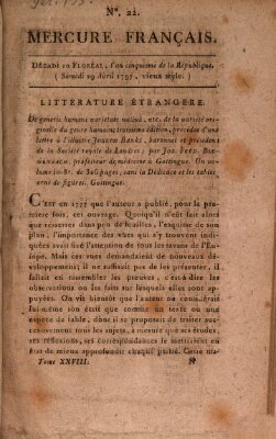 Mercure de France Samstag 29. April 1797