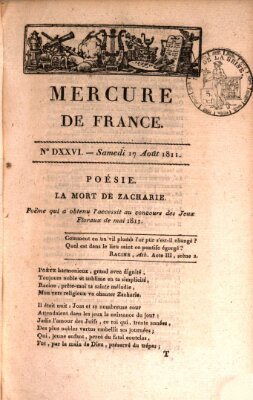 Mercure de France Samstag 17. August 1811