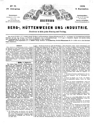 Der Berggeist Freitag 9. September 1859