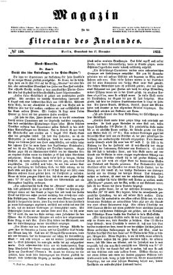 Magazin für die Literatur des Auslandes Samstag 17. November 1855