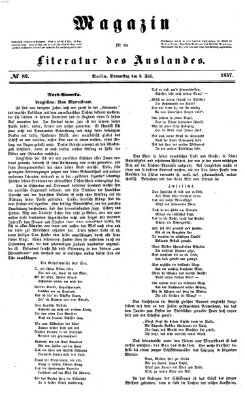 Magazin für die Literatur des Auslandes Donnerstag 9. Juli 1857
