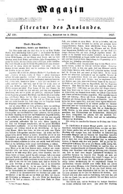 Magazin für die Literatur des Auslandes Samstag 31. Oktober 1857