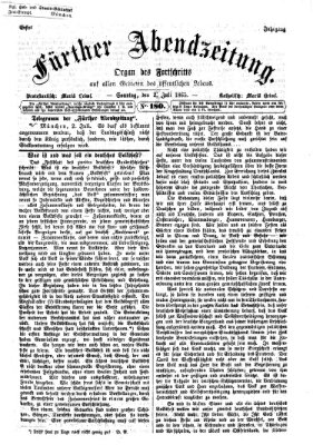 Fürther Abendzeitung Sonntag 2. Juli 1865