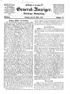 Bayerischer General-Anzeiger (Nürnberger Abendzeitung) Sonntag 30. März 1862