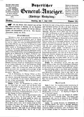 Bayerischer General-Anzeiger (Nürnberger Abendzeitung) Samstag 7. Juni 1862
