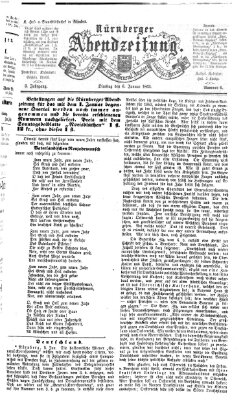 Nürnberger Abendzeitung Dienstag 6. Januar 1863