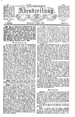Nürnberger Abendzeitung Sonntag 1. Februar 1863