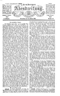 Nürnberger Abendzeitung Donnerstag 12. Februar 1863