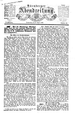 Nürnberger Abendzeitung Donnerstag 9. April 1863