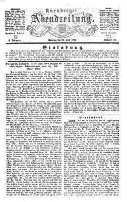 Nürnberger Abendzeitung Sonntag 28. Juni 1863