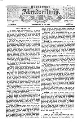 Nürnberger Abendzeitung Donnerstag 16. Juli 1863