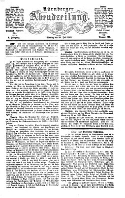 Nürnberger Abendzeitung Montag 20. Juli 1863