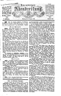 Nürnberger Abendzeitung Montag 3. August 1863