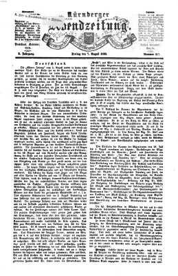 Nürnberger Abendzeitung Freitag 7. August 1863